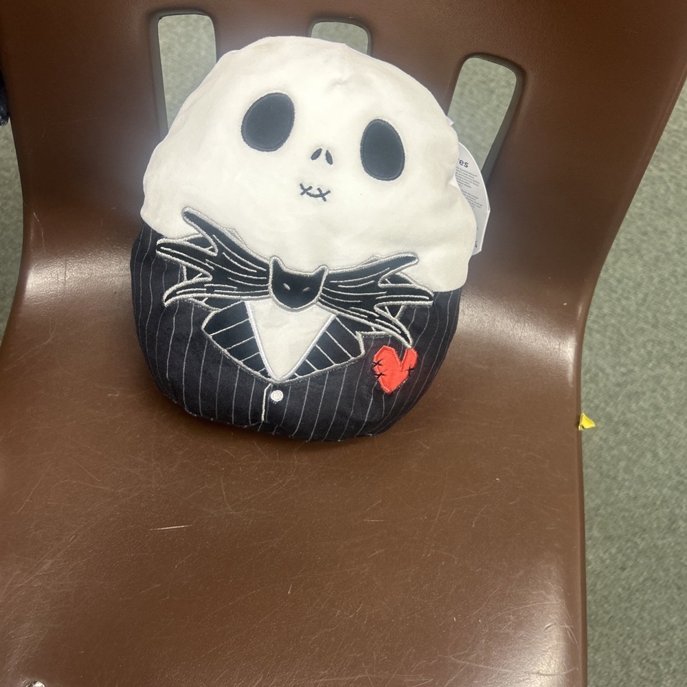 NEW Squishmallows 8" Nightmare Before Christmas Jack Skellington Red Heart Plush